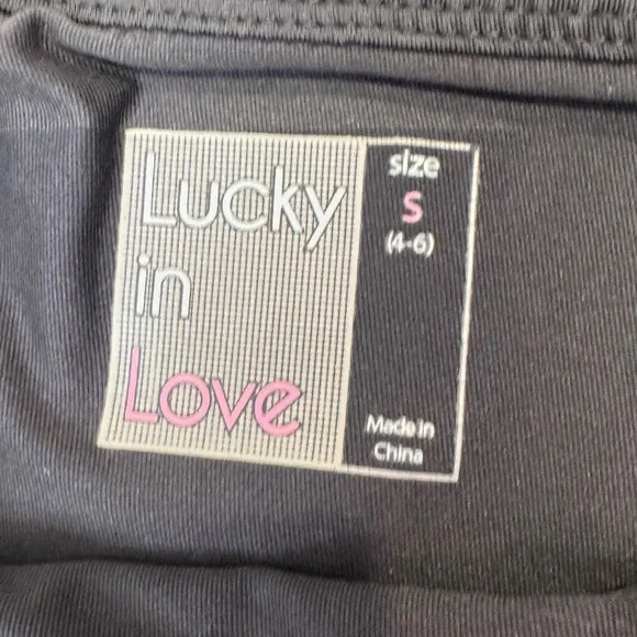 Lucky In Love Women's Golf 16" Skort Floral Laser Cut Black & White Small - Picture 3 of 6